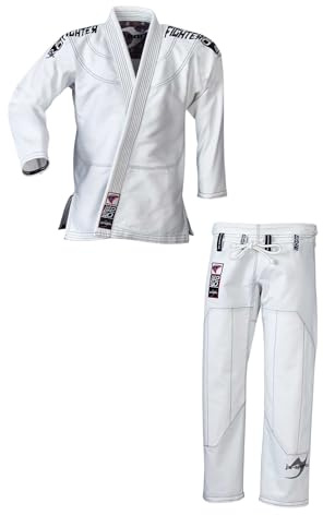 Ju-Sports Ju-Jutsu Anzug Pearl Fighter 2.0 JJIF approved A1 I Extra leichter Jujutsu Anzug fürs Fighting I BJJ Gi Herren mit tollem Finish I 100% Baumwolle
