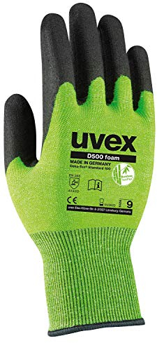 uvex Schutzhandschuh D500 foam grün Gr. 9