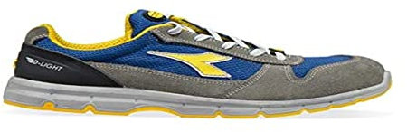 Utility Diadora – låg arbetssko löpning text låg S1P SRC ESD för män och kvinnor, C4906 Castle Rock Insignien Blå, 42 EU