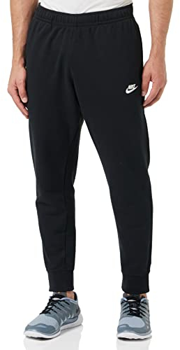 Nike Men's Full Length Pant M NSW Club Jggr Ft, Black/Black/White, BV2679-010, XL