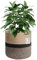 NATTHSWE Pot de Fleurs de avec Doublure, Panier à Plantes d'intérieur en Tissu pour Pots à Fleurs de 23cm Corde de Coton Jute Pot à Plantes Décoration de la Maison