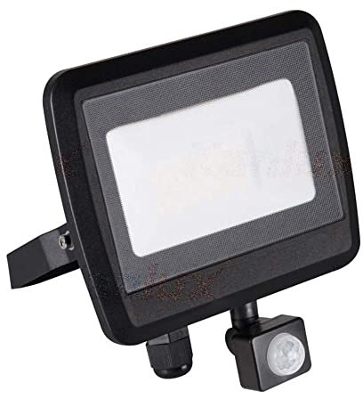 Security Light Outdoor PIR Motion Sensor 30W LED Floodlight 2400LM 4000K Neutral White Flood Light IP44 Lighting Outside Garden Corner Garage Wall Antem