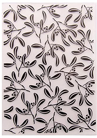 GIVBRO Prägeschablone, Schablone, Weihnachtsblätter, gemustert, DIY, Schablonen, Aufkleber, Werkzeug, Kunststoffform für Scrapbooking, Dekoration, Grußkartenherstellung