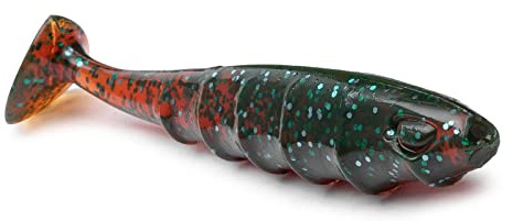 Nays PRDTR 5,0 Softbait Gummifisch Gummiköder Predator Hecht Zander Barsch Kunstköder zum Raubfischangeln (C-02)