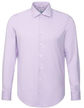 Seidensticker Herren Slim Fit Langarm Hemd Shirt, Lila, 38 EU