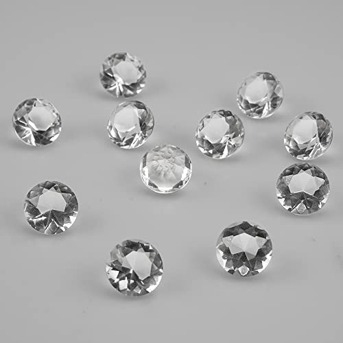 quiodok 30 Stück Deko Diamanten 20mm Klare Kristall Glas Diamant Dekosteine Decorative Diamonds Glas Deko Diamanten für Hochzeit Gunst Tabelle Mittelstück