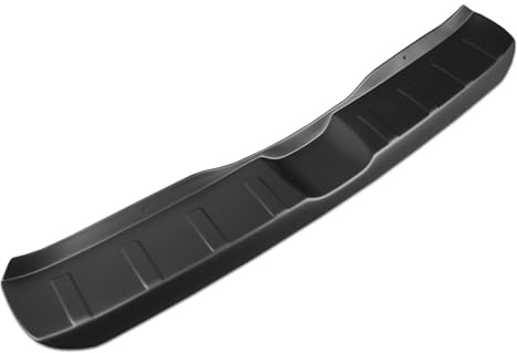 CHROMEMASTER | Ladekantenschutz Stoßstangenschutz | Kompatibel mit Dacia Sandero/Sandero Stepway 2012-2020 | Schwarzer ABS-Kunststoff | Lackschutzleiste Sichert den Heckstoßfänger vor Kratzern