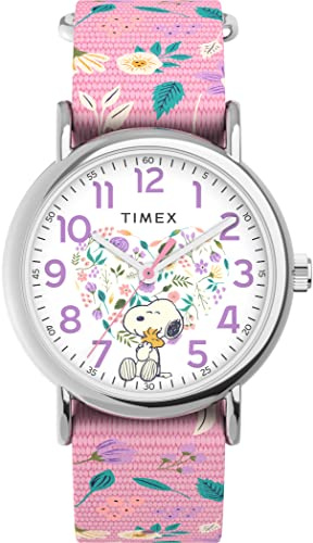 Timex X Peanuts in Bloom Damen-Wochenenduhr, 38 mm