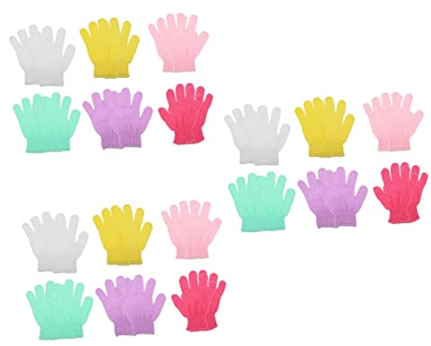Beavorty 3er-sets Elastische Duschhandschuhe Zum Peeling-handschuhe Strapazierfähige Peeling-handschuhe Duschfreundliche Badehandschuhe 10 Stück * 3