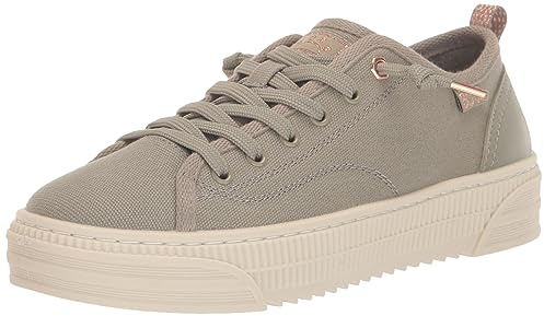 Skechers Women's Bobs Copa Sneaker, Olive Canvas, 8 UK