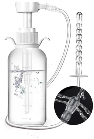 Thegreen Einlauf Zur Darmreinigung - Klistiere Zur Darmentleerung Für Männerr Und Frau, Irrigator Darmspülung (300ML)，Po Dusche für die postpartale Dammpflege Portable Bidet