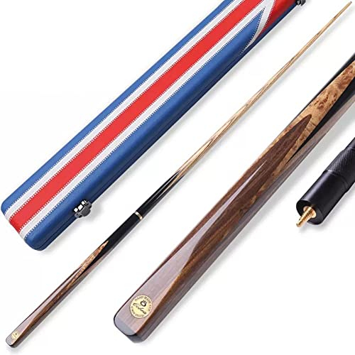 MyNvy Billiard Tisch mit zubehör Billiard cue Billard Queue 3/4 Split Pool Queue mit 9,5 mm/10 mm Kopf Handgefertigter Pool Queue Importiertes Eschenholz 17-19 Oz Pool Queue(Color:D,Size:9.5)