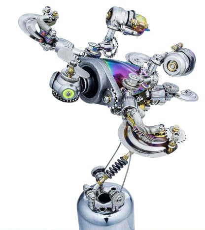 BAUPLAY 3D-modell i metall, 3D-metall, pussel, zombie sköldpadda kit, modellbyggsats vuxna, 320 delar, 3D-pussel, insekt, metallbyggsats, 3D, metallpussel