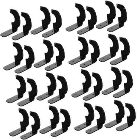 BESPORTBLE 16pairs Acrylic Baseball Bat Display Stand Wall Mount Bat Rack Hockey Stick Holder