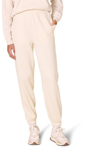 Amazon Essentials Pantalon de Jogging Décontracté, Taille Haute (Disponible en Grandes Tailles) Femme, Avoine Chiné, M