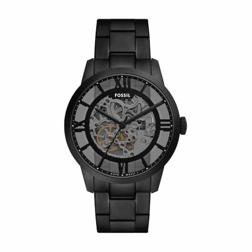 Fossil Townsman Klocka för män, Automatiskt trehandsverk med armband i rostfritt stål eller läder