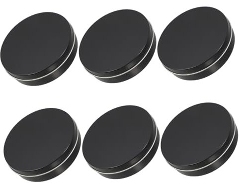 UTHCLO 6piezas Molde Para Galletas De Azúcar Forma De Caja De Hojalata Recipientes Metálicos Redondos Para Guardar Dulces