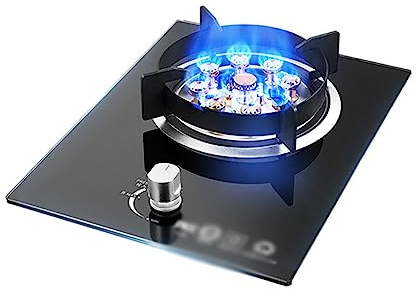 Réchaud à gaz de camping à gaz simple à gaz naturel de bureau intégré portable double bidons de feu cuisinière cuisinière brûleur à anneau bouillant
