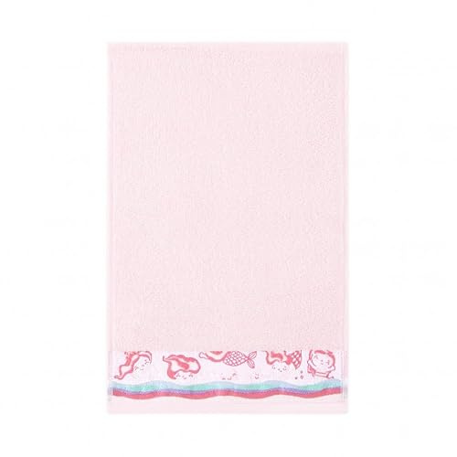 ZWOLTEX - Kinder Handtuch Set, 4 Stück: 30x50 cm, Badetuch aus 100% Ägyptische Baumwolle, Kinderhandtuch Oeko-TEX Standard, Weich und saugfähig duschtuch, Viele Farben und Motive - Nixen/Rosa