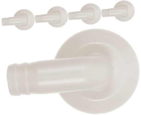 Hemobllo 5pcs Adaptateur de Tuyau Coudé pour Climatiseur, Diamètre Intérieur 18mm, en Plastique Léger, sans Éclaboussures D'eau, pour Installation D'unité Externe de Climatisation