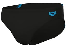ARENA Feel Graphic Slip Costume da Bagno da Uomo, Elasticizzato da Spiaggia e Piscina, Costume Bagno in Tessuto Maxfit Eco Resistente a Cloro e Sale con Protezione UV UPF 50+ e Fodera Anteriore