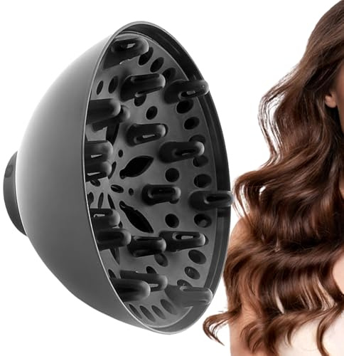 Difusor para Pelo Rizado,Accesorio Difusor Secador Cabello | Suministros de Belleza para Secado con Control de Calor, Estilos Ondulados y Lisos, Uso en Viajes y Hogar