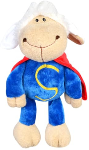 ZesGlyxyr Sheep Plüsch Toy, Schläfriges Schaf Plüschtier, Schaf Plüschtier Kissen-Stofftier, Nettes Cartoon Gefüllte Puppen kleines zum Kuscheln für Kinder - 25 cm