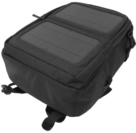 RASTKY Sac à Dos avec Chargeur Solaire 12W, Bretelles Robustes, Technologie de Stratification ETFE pour la Randonnée