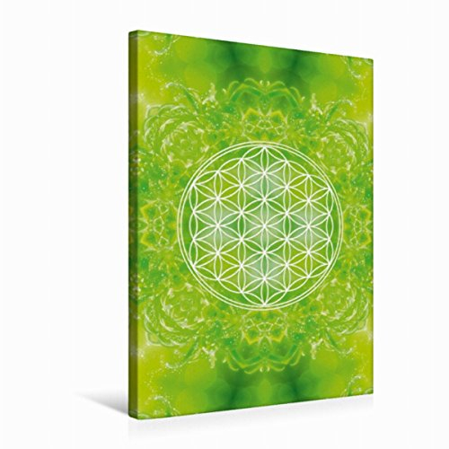 Premium Textil-Leinwand 50 x 75 cm Hoch-Format Blume des Lebens - Heilkraft Natur | Wandbild, HD-Bild auf Keilrahmen, Fertigbild auf hochwertigem Vlies, Leinwanddruck von Gaby Shayana Hoffmann