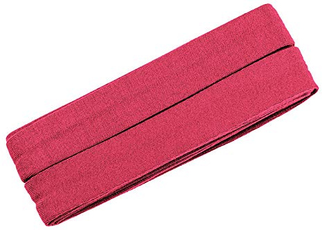 Unifarbenes Schrägband, Jersey, vorgefalzt, 20 mm breit - 2 Packungen á 3 Meter, Pink