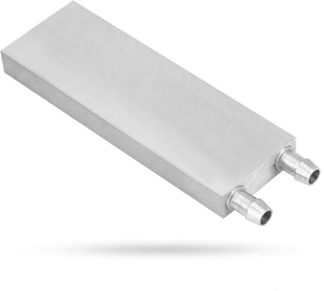 Bewinner Aluminium Wasserkühlblock für Flüssigwasserkühler CPU-Kühler Kühlkörper für PC/Laptop 40 x 120 x 12 mm