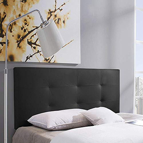 Marckonfort Carla Kopfteil für Bett, 140x60x8 cm Farbe schwarz