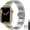 Diruite für Apple Watch 49mm 45mm 44mm 42mm 41mm 40mm 38mm Armband,Galvanisieren Edelstahl Armbänder Mit Doppelt Faltschließe Ersatzarmband für Apple Watch Ultra/Ultra 2/Series 9/8/7/6/5/4/SE/SE 2