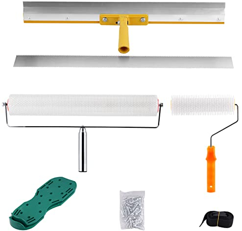 MXBAOHENG 13mm Spike Roller Self Levelling ScreedingTools for Self-Levelling Cement and Epoxy Floor with Thickness Less Than 5mm/0.19in