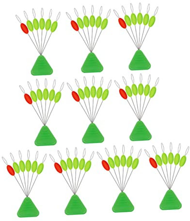 NUOBESTY 10pcs Fishing Floats Fluorescence Fishing Tackle Tool Eva Foam Float Buoy