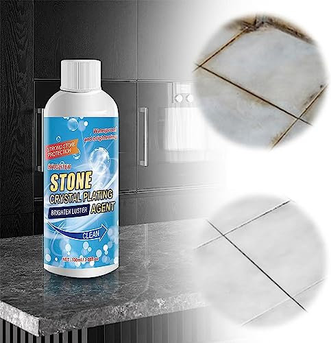 Steinfleckenentferner Reiniger, Steinflecken-Entferner Stone Stain Remover Cleaner, Effizientes Reinigungsmittel, Marmorfleckenentfernung, geeignet for Fliesen, Granit, Quarz (1Stück)