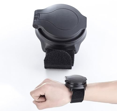 ZEACCT Bicycle Wristband Rearview Mirror - 360° Adjustable Cycling Mirror for Mountain and Road Bikes, Enhances Safety and Visibility During Rides