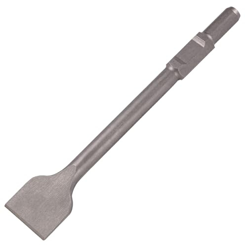 Berserker 1-3/16 Hex Scaling Chisel, 3 x 16 In. Steel Scraping Chisel Tile Removal Bit for Heavy Duty Electric Demolition Jack Hammer Concrete Breaker