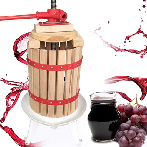 Prensa De Vino De Frutas - 100% Jugo Natural Para Hacer Frutas, Manzana, Uva, Vino, Sidra, Prensa De Jugo Para Manzana/Zanahoria/Naranja/Baya/Verduras