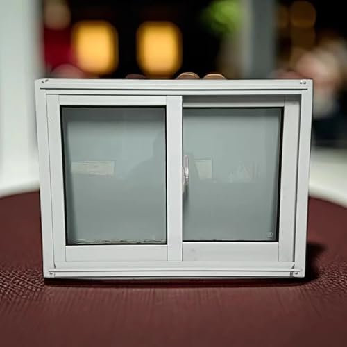 WhamtL Schiebefenster Fenster für Wohnzimmer, Schuppen, Badezimmer, Haus, Hochleistungs-Schiebefenster für den Haushalt, Große, Rostfreie Ersatzfenster, Individuell Anpassbar(35x24in(900x600mm))