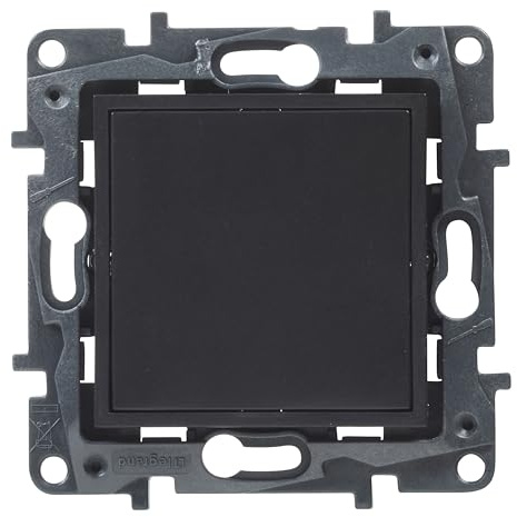 LEGRAND Couvercle aveugle pour installation encastrée, gamme Niloé Step, couleur anthracite, 398308