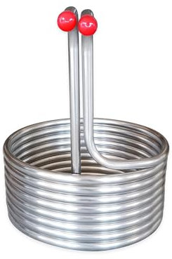 OUHFCASN 12.7mm Stainless Steel Cooling Coil Tube Heat Exchanger With Connector Fittings,Home Brewing Immersion Chiller Fast Response, Efficient Heating(Basic (Coil only))