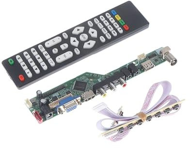 Yhytgbhk 1Set TV Motherboard T.SK105A.03 Universal LCD TV Controller Driver Board PC/VGA/USB Interface Replace T.V53.03(I)