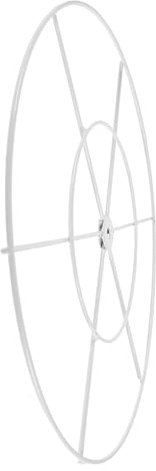 SOIMISS Aro Circular de Hierro Resistente para Cortina de Boda, Marco Metálico Blanco Diseño Único, Adecuado para Celebraciones y Decoraciones de Fiestas