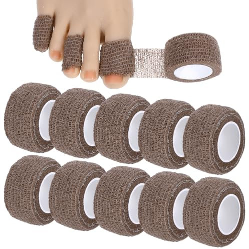 10 Pcs Broken Big Toe Little Toenail Protectors Women Men, Toe Guards for Feet Sleeve, Toes Cushions for Pain Relief, Runners Big Toes Caps Covers Bandage