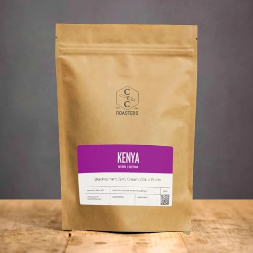 Crosby Coffee Roasters Kenya Getina Single Origin, 100% Arabica Speciality Coffee - Medium Roast, Whole Bean, 500g