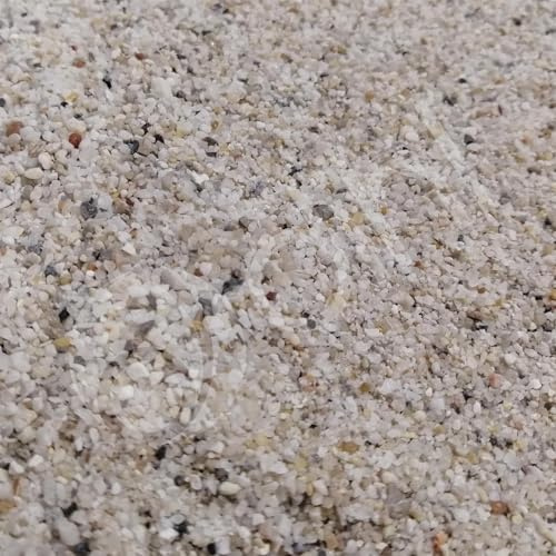 Dihl 1KG Bag Train Track Ballast Scenery Material, 1-2.5mm Flint Stones | Model Railway, Suitable for Modelling Scenery, Landscapes, Dioramas, 1000g, Beige