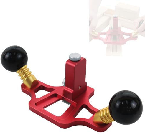 ANKROYU Pialla professionale per la lavorazione del legno Pialla per scanalatura a profondità regolabile in lega di alluminio per carpenteria e produzione di mobili Rosso 150 mm