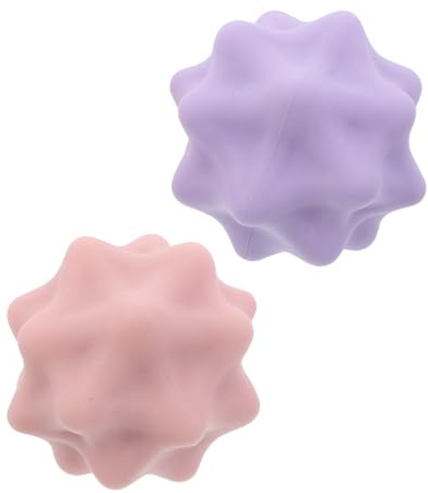 Healeved 2pcs Foot Massage Balls Set Spiky Trigger Point Acupressure for Plantar Fascia Relief Muscle Massage and Yoga Exercise