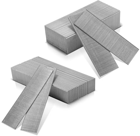 STAHLWERK Heftklammern Typ 90 Gauge 18, 57 x 125 x 10 mm, 32 und 38 mm | 10.000 Stück verzinkte Edelstahlklammern, 2 x 5.000 Stück Drahtklammern und Tackerklammern für Handtacker und Drucklufttacker